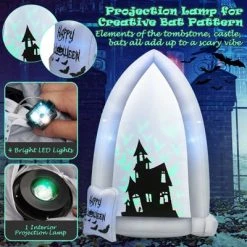 Tangkula 7FT Halloween Inflatable Decoration Outdoor Blow Up Tombstone w/ Waterproof Air Blower Built-in LED Lights 10 Tangkula 7FT Halloween Inflatable Decoration Outdoor Blow Up Tombstone w/ Waterproof Air Blower Built-in LED Lights -Hyde and Eek Cosplay Store GUEST c2aa4f6b 0e21 48b5 b8b6 b834f8722137