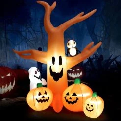Costway 8 FT Halloween Inflatable Dead Tree w/ Pumpkins Blow up Yard Decoration -Hyde and Eek Cosplay Store GUEST c4e930a5 93b8 4fdb aa4a ff682b7d32df