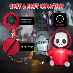 Costway 5ft Inflatable Halloween Ghost Holding Sickle & Tombstone Blow up Yard Decor 14 Costway 5ft Inflatable Halloween Ghost Holding Sickle & Tombstone Blow up Yard Decor -Hyde and Eek Cosplay Store GUEST c6b2ae33 21f2 4f8c bbd2 a00ae97eae98