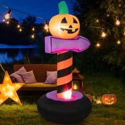 Costway 6 FT Halloween Inflatable Pumpkin Road Sign Festival Decor w/Rotating Flame Lamp -Hyde and Eek Cosplay Store GUEST c6e78279 19c3 486d 85c1 04e4e44ac1c7