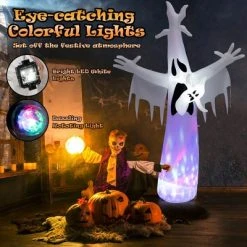 Costway 8FT Giant Halloween Inflatable Ghost Outdoor Decor w/LED Colorful Rotating Light -Hyde and Eek Cosplay Store GUEST c83fd557 5ed3 4438 b8db 9fba1fdd4e7b