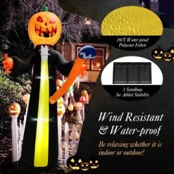 Costway 10FT Halloween Inflatable Pumpkin Ghosts w/ Built-in LEDs -Hyde and Eek Cosplay Store GUEST ca5894c1 6e88 45d6 b262 348601a258e5