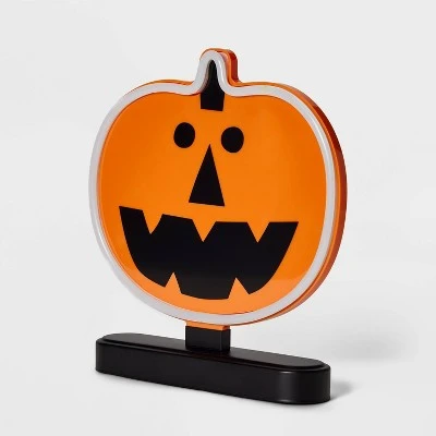 Hyde & EEK! Boutique Neon Pumpkin Light Halloween Scene Prop - Hyde & EEK! Boutique™ 2 Hyde & EEK! Boutique Neon Pumpkin Light Halloween Scene Prop - Hyde & EEK! Boutique™ - Image 2