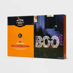 Hyde & EEK! Boutique 18" LED White Mesh 'BOO!' Halloween Novelty Silhouette Light - Hyde & EEK! Boutique™ -Hyde and Eek Cosplay Store GUEST ce2a1d38 8216 47d0 bcea 5c74cc20974c