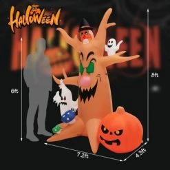 Tangkula 8FT Inflatable Halloween Three White Ghosts with Pumpkin Blow-up Yard Decoration w/Built-in LED Lights & Rotating Lamp Stable & Waterproof 17 Tangkula 8FT Inflatable Halloween Three White Ghosts with Pumpkin Blow-up Yard Decoration w/Built-in LED Lights & Rotating Lamp Stable & Waterproof -Hyde and Eek Cosplay Store GUEST ce4acf9b dc31 4c25 8689 7a7fc231dc8f