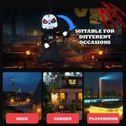 Costway 6 FT Halloween Inflatable Ghost Outdoor Blow Up Decoration w/ LED Lights -Hyde and Eek Cosplay Store GUEST d03d3475 b239 4ade 92d7 09b52a0d29ca