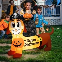 Costway 5.5 FT Halloween Inflatable Dachshund Blow-up Dog with Pirate Hat & Pumpkin -Hyde and Eek Cosplay Store GUEST d155ebcb 4e80 4274 a087 2b80d8fb3592