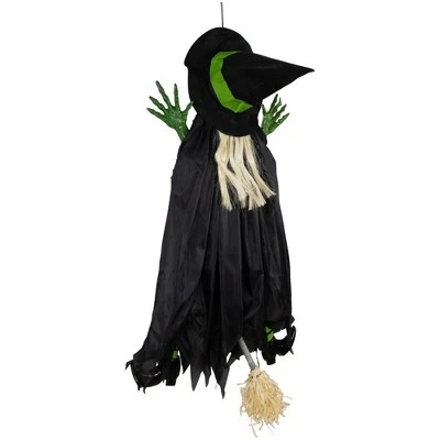 Northlight 4' Crashed Giant Tree Trunk Witch Hanging Halloween Decoration 2 Northlight 4' Crashed Giant Tree Trunk Witch Hanging Halloween Decoration - Image 2
