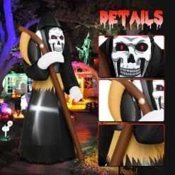 Costway 8 FT Halloween Inflatable Grim Reaper Ghost Blow-up Decoration with 3 LED Lights 14 Costway 8 FT Halloween Inflatable Grim Reaper Ghost Blow-up Decoration with 3 LED Lights -Hyde and Eek Cosplay Store GUEST d39e9bc1 094d 4363 ad62 5074a20a15d7