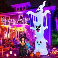 Tangkula 10FT Tall Halloween Inflatable Stacked Ghosts w/ Built-in RGB Lights Inflatable Overlap Ghosts Halloween Decor w/ Ropes & Stakes -Hyde and Eek Cosplay Store GUEST d3d79638 567a 4e08 903c 3feb8da5e823