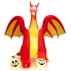 Costway 10 FT Inflatable Giant Animated Fire Dragon Outdoor Halloween Decor w/Lights -Hyde and Eek Cosplay Store GUEST d6336d53 3b0d 498e 9edf c02b7c39bda3