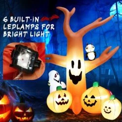 Tangkula 8FT Halloween Inflatable Decoration, Blow Up Dead Tree w/ Waterproof Air Blower Built-in LED Lights Holiday Decor w/ Ghost Owl Pumpkin -Hyde and Eek Cosplay Store GUEST d71bf1a7 46f8 4af8 9e50 1a0a2d328b33