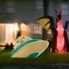 National Tree Company 35" Halloween Alien Spacecraft with LED Light Strips