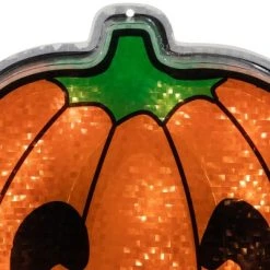 Northlight 13.5" Lighted Orange Jack O' Lantern Halloween Window Silhouette -Hyde and Eek Cosplay Store GUEST d8760b1d cc24 4598 a033 2c08b7326edb