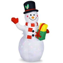 Costway 5 FT Tall Snowman Inflatable Blow up Inflatable w/Built-in Colorful LED Lights -Hyde and Eek Cosplay Store GUEST db13d9d4 8bd8 4073 9d9e d828debdf45f