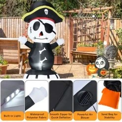 Costway 8FT Halloween Inflatable Pirate Barrel Quick Air Blow Holiday Decoration -Hyde and Eek Cosplay Store GUEST dd7ead02 4ab5 47d5 9950 309f7eb2fbc5