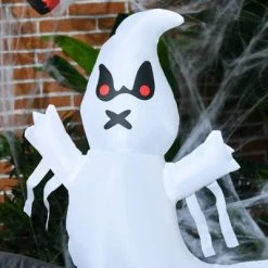 HOMCOM 6FT Halloween Inflatable Dinosaur with Ghost and Pumpkin, Halloween Decorations with LED Lights for Garden, Indoor, Outdoor -Hyde and Eek Cosplay Store GUEST de1af569 e562 42ef b66d 0082f50ea710