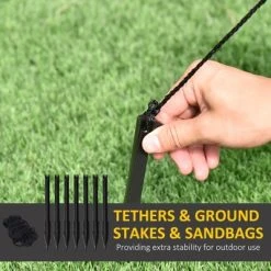 HOMCOM Inflatable Halloween Castle Archway with Ghosts, Pumpkins, Spider and Tombstone, Blow-Up LED Display Indoor Outdoor for Garden, Lawn, Party -Hyde and Eek Cosplay Store GUEST de8141d2 f20d 40c7 9bec 83f066e85370