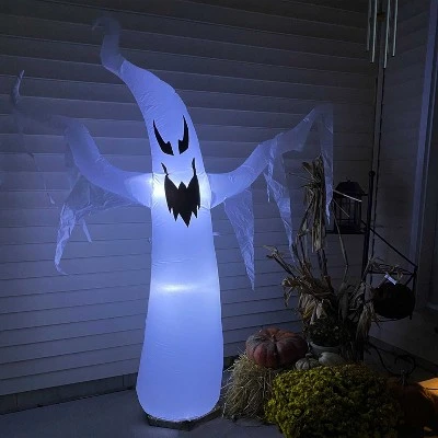 Sunnydaze Decor Sunnydaze 7 Foot Self Inflatable Blow Up Diabolical Ghost Outdoor Holiday Halloween Lawn Decoration with LED Lights 1 Sunnydaze Decor Sunnydaze 7 Foot Self Inflatable Blow Up Diabolical Ghost Outdoor Holiday Halloween Lawn Decoration with LED Lights
