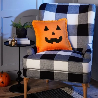 Hyde & EEK! Boutique Falloween Reversible Pumpkin Halloween Decorative Pillow - Hyde & EEK! Boutique™ 1 Hyde & EEK! Boutique Falloween Reversible Pumpkin Halloween Decorative Pillow - Hyde & EEK! Boutique™