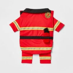 Halloween Full Body Firefighter Cat and Dog Costume - Hyde & EEK! Boutique™