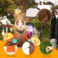 Costway 6ft Inflatable Halloween Dead Tree with Pumpkin Blow up Ghost Tree w/ RGB Lights -Hyde and Eek Cosplay Store GUEST e3601dd8 1048 4d5b 8473 11cb7bb8e88e