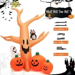Costway 8 FT Halloween Inflatable Dead Tree w/ Pumpkins Blow up Yard Decoration -Hyde and Eek Cosplay Store GUEST e41d3c74 e766 436f 9003 f1774d0fb33d