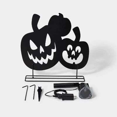 Hyde & EEK! Boutique LED Flat Pumpkin Halloween Silhouette Shadow Maker Light - Hyde & EEK! Boutique™ 2 Hyde & EEK! Boutique LED Flat Pumpkin Halloween Silhouette Shadow Maker Light - Hyde & EEK! Boutique™ - Image 2
