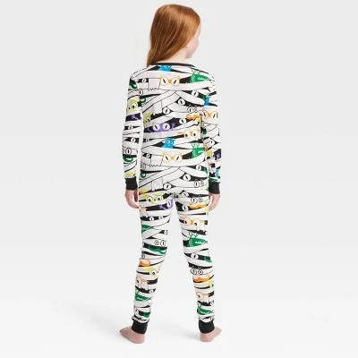 Kids' Glow-In-The-Dark Mummy Halloween Matching Family Pajama Set - Hyde & EEK! Boutique™ White 1 Kids' Glow-In-The-Dark Mummy Halloween Matching Family Pajama Set - Hyde & EEK! Boutique™ White