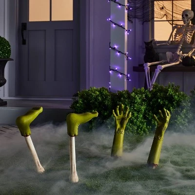 Hyde & EEK! Boutique 2pc Zombie Feet Yard Stakes Halloween Decorative Prop - Hyde & EEK! Boutique™ 1 Hyde & EEK! Boutique 2pc Zombie Feet Yard Stakes Halloween Decorative Prop - Hyde & EEK! Boutique™