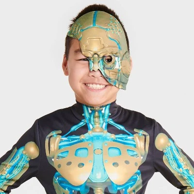 Kids' Robot Skeleton Halloween Costume Jumpsuit with Mask - Hyde & EEK! Boutique™ 2 Kids' Robot Skeleton Halloween Costume Jumpsuit with Mask - Hyde & EEK! Boutique™ - Image 2