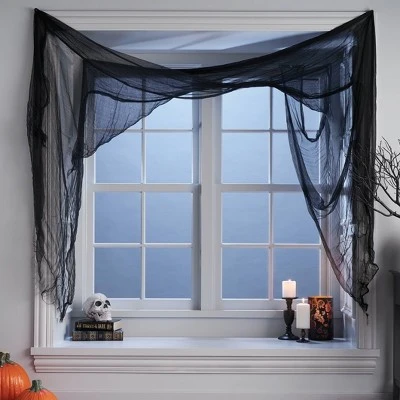 Hyde & EEK! Boutique 12.5' Jumbo Gauze Cloth Black Halloween Decorative Prop - Hyde & EEK! Boutique™ 1 Hyde & EEK! Boutique 12.5' Jumbo Gauze Cloth Black Halloween Decorative Prop - Hyde & EEK! Boutique™