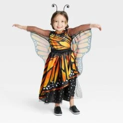 Toddler Monarch Butterfly Halloween Costume Dress with Headpiece - Hyde & EEK! Boutique™ Multi-colored -Hyde and Eek Cosplay Store GUEST f2644ab2 9ad8 4bb7 92c7 7ec753a7c4fd