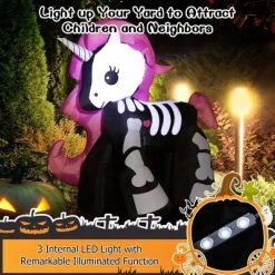 Costway 5.5 FT Halloween Inflatable Skeleton Unicorn Blow Up Yard Decoration 11 Costway 5.5 FT Halloween Inflatable Skeleton Unicorn Blow Up Yard Decoration -Hyde and Eek Cosplay Store GUEST f71e86e8 813b 4cb7 b3b4 3c3110f20b1a