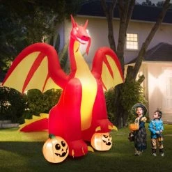 Tangkula 9FT Giant Inflatable Dragon Halloween Inflatable Dragon Decoration w/ 2 Pumpkins Wings Built-in LED Lights & Powerful Blower 14 Tangkula 9FT Giant Inflatable Dragon Halloween Inflatable Dragon Decoration w/ 2 Pumpkins Wings Built-in LED Lights & Powerful Blower -Hyde and Eek Cosplay Store GUEST f815612f 2889 4429 8252 0bcbf70f09db