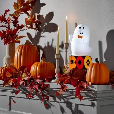 Hyde & EEK! Boutique Light Up "BOO" Ghost Halloween Scene Prop - Hyde & EEK! Boutique™ 1 Hyde & EEK! Boutique Light Up "BOO" Ghost Halloween Scene Prop - Hyde & EEK! Boutique™