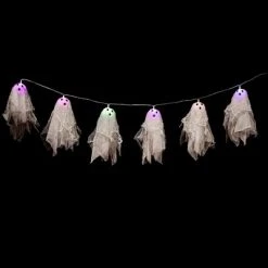 Northlight 6ct Ghost Halloween Color Changing String Lights Clear Wire - 4' Multi-Color -Hyde and Eek Cosplay Store GUEST f9d3e180 aab8 4920 8e4a 8e833233e05c