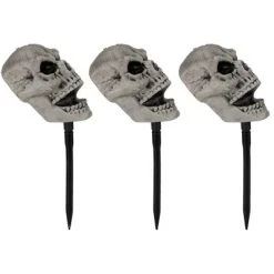 Northlight Set of 3 Skull Stakes Outdoor Yard Halloween Decorations -Hyde and Eek Cosplay Store GUEST fef6b188 4547 4b0c 97b2 01564ae43a2e