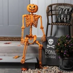 Hyde & EEK! Boutique 60" Posable Pumpkin Skeleton Halloween Decorative Mannequin - Hyde & EEK! Boutique™